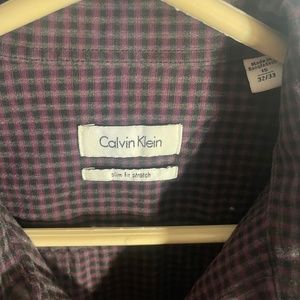 Calvin Klein casual button down shirt men medium
